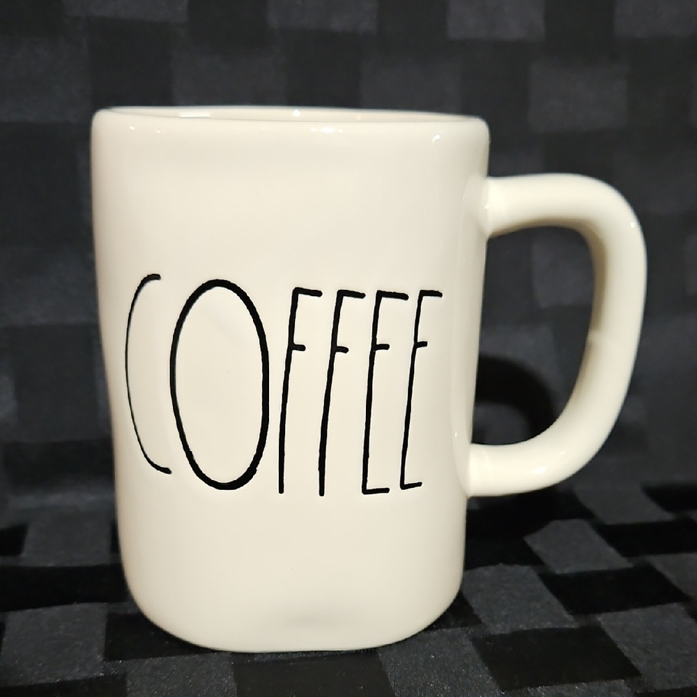 Rae Dunn COFFEE Mug VINTAGE Rare Early Large "M" Magenta Stamp HTF OG